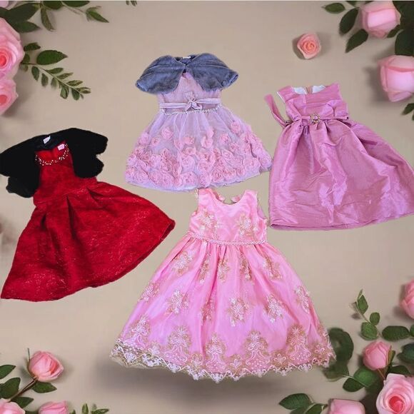 4 DRESSES NWOT BUNDLE LOT GIRLS DRESS SIZE 8 - Picture 1 of 8